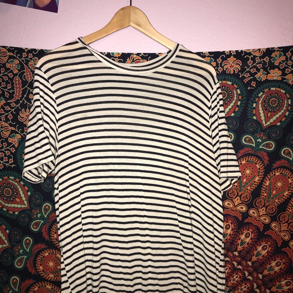 Brandy Melville Stripped T-Shirt Dress
